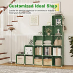 C&AHOME Cube Storage Organizer, 16-Cube Shelves Units, Plastic Storage Cubes, DIY Closet Organizer, Modular Closet Storage Sh
