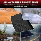 LASFIT Floor Mats for KIA Sorento 7 Seats 2020 2019 2018 2017 2016, All Weather TPE Custom Fit Floor Liners for KIA Sorento 1st & 2nd & 3rd Row Car Mats, Black