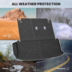 LASFIT Cargo Mat for Toyota Grand Highlander 2026 2025 2024 (Include Hybrid), All Weather TPE Custom Fit Rear Trunk Mat For Grand Highlander Accessories, 2026-2024 Grand Highlander Cargo&Backrest Mats