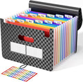 ABC life 12-Pocket Accordion File Organizer, Expandable File Folder with Colorful A-Z Tabs, Portable Bill & Receipt Organizer