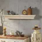 Vintage Floating Shelves,Wood Wall Shelf 3-Tier,36.3 Inch Rustic Wall Shelves, Solid Wood Mounted Decorative Shelves