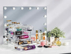 Sorbus Acrylic Makeup Organizer Set, 7-Drawer Vanity & Countertop Cosmetic Storage with Small & Wide Drawers, Clear Makeup St