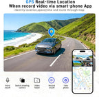 4 Channel Dash Cam 360 View Front Rear Left Right Car Camera,GPS and 5GHz Band WiFi,APP Control,G-Sensor,24H Parking Mode,8PC