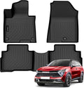 Auxko All Weather Floor Mats Fit for Kia Sportage Hybrid 2023 2024 2025 2026 TPE Rubber Liners Accessories All Season Guard Odorless Floor Mats