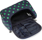 Yeiotsy Travel Cosmetic Bag for Women – Polka Dot Makeup Bag Organizer & Hanging Toiletry Bag
