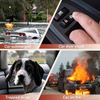 CARFIB Car Window Breaker Tool Keychain Seatbelt Cutter Emergency Escape Tools with Whistle Break Glass Seat Belt Cutters Res