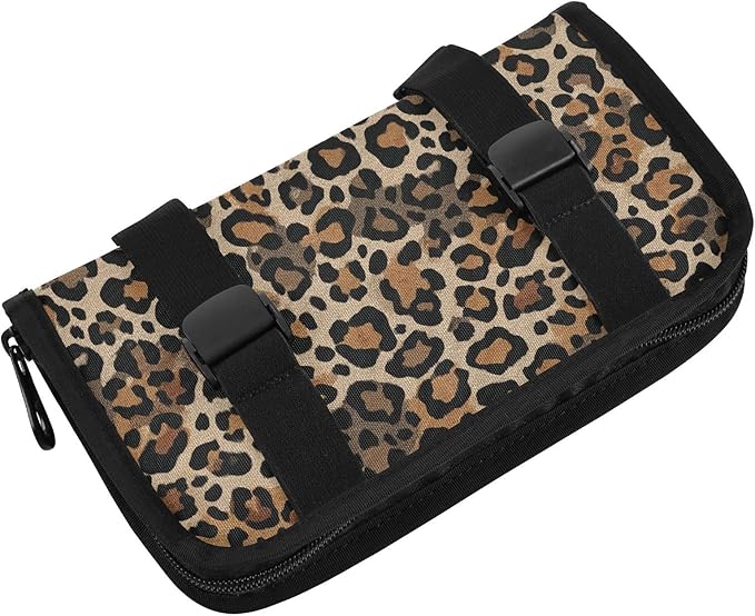 Car Tissue Holder Car Visor Organizer Tissue Box Holder for Car Sun Visor Organizer with Car Vehicle Accessories Essentials Interior for Women Men Retro Brown Leopard Print