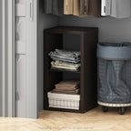 Furinno Cubic Closet Organizers and Storage, 2-Cube Closet Organizer, Open Shelf Closet Storage, Extra Thick Frame for Wardro