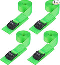 Ayaport Lashing Straps with Buckles Adjustable Cam Buckle Tie Down Cinch Strap for Packing Green