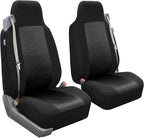 FH Group All Purpose Flat Cloth Car Seat Covers for Bucket Seats, 2 Piece Universal Fit, Washable Seat Covers for SUV, Sedan,