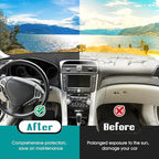 FIILINES Dash Cover for 2004-2008 Acura TL, Dashboard Mat Accessories Dash Cover Sunshade Nonslip Mesh Protector No Glare Bla