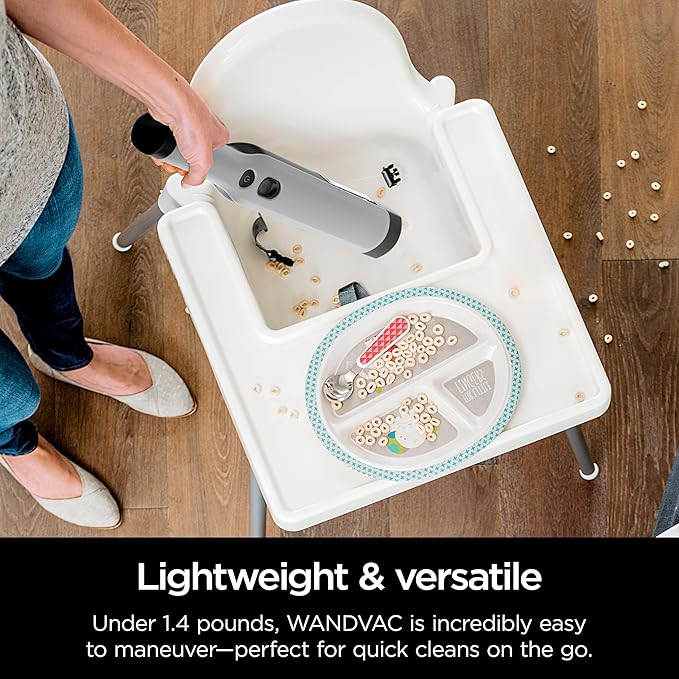 Shark WANDVAC Cordless Hand Vac, Lightweight, Versatile and Portable at 1.4 lbs., Powerful Suction, Charging Dock, One-Touch 