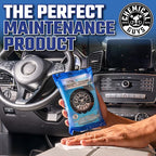 Chemical Guys Total Interior Cleaner & Protectant Wipes – 50 Pack Multi Surface Car Interior Cleaning Wipes for Dashboards, D
