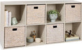 Best Choice Products 8-Cube Storage Organizer, 13.5in Shelf Opening, Bookcase, Display Shelf, Customizable w/ 2 Removable Bac