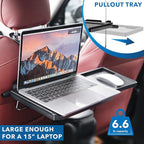 Mount-It! Car Table Tray with Adjustable Height and Tilt | Car Desk for Laptop FITS on Any Car Model and Steering Wheel | Holds Food, Drinks, Laptops, Tablets, Books and More! -