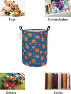 QUEENLALA Large Storage Basket,Laundry Hamper/Bathroom/Home Decor/Collapsible Round Storage Bin,Boys and Girls Hamper/Boxes/C