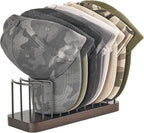 Mkono Hat Organizer for Baseball Caps, Set of 1 Hat Holder for 10 Baseball Caps, Tabletop Hat Rack Stand Hat Storage Display 