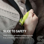 Sabre Safe Escape™ 3-in-1 Car Escape Tool for Car Safety with Spring-Loaded Window Breaker, No Swing Required, Seat Belt Cutt