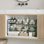 NETEL Under Sink Organizers and Storage, 2 Tier Expandable Under Cabinet Organizer Shelf with 8 Baskets, Expandable Shelf for