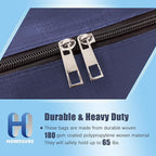 HOMESURE 12 Pack Large Strong Moving Bags with Zippers & Carrying Handles - Water-Resistant - Heavy Duty Storage Tote for Spa