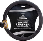 Plasticolor 006744R01 Honda Plasticolor 006744R01 Replacement for Car Truck or SUV Genuine Leather Steering Wheel Cover with Honda Logo