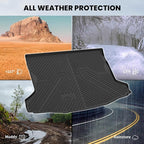 LASFIT Cargo Mat for Subaru Crosstrek 2016-2017/XV Crosstrek 2013-2015/Impreza 2012-2016(Impreza not fit Seden),All Weather TPE Custom Fit Easy Clean Durable Trunk Mat for Subaru Cargo Liner,Black