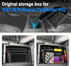 SHAOHAO for 2025 2026 Nissan Pathfinder Center Console Organizer Tray 2022 2023 2024 2025 2026 Pathfinder S/SV/SL/Rock Creek/Platinum Armrest Storage Box Pathfinder 2025 2026 Accessories Organizer