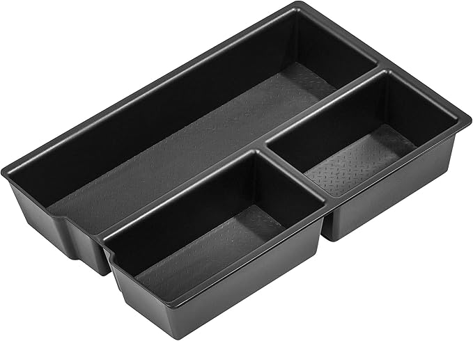 Vehicle OCD - Lower Center Console Organizer Tray for Dodge RAM 1500 (2009-18), RAM 2500/3500 (2010-18), RAM 1500 Classic (2019-24)(full console w/bucket seats ONLY) - Made in USA - SLX131