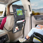 Britax View-N-Go Backseat Car Organizer with Tablet Holder | Crash Tested + Waterproof Backing + Extra Storage Pockets