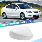 uxcell Front Right View Mirror Cover Trim Exterior Rear View Mirror Shell for Mazda 3 Axela M3 2017-2019 ABS White 1 Pcs