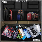 Car Trunk Organizer and Storage, Backseat Hanging Organizer for SUV, Truck, MPV,Van Collapsible Cargo Storage Bag with 7 Pocket