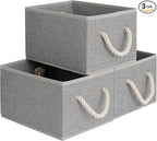 StorageWorks Foldable Storage Bins, Closet Organizer Bins, Shelf Baskets for Organization, Clothes Storage Bins, Toy Organize