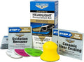 Aero Cosmetics Ceramic Headlight Restoration Kit - Maximum Strenght Oxidation Remover - Aircraft Grade, Hydrophobic Coating, 