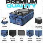 FORTEM Trunk Organizer with Cooler For SUV Car Trunk, Foldable Storage, Car Accessories for Women Men, Collapsible Bag, Perfect