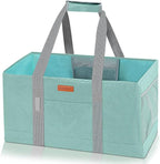 WONDAY Utility Tote, Extra Large Utility Tote Bag, Reusable Grocery Bags Foldable, Large Tote Bag With Handles Shopping Bags for Groceries, Picnic, Beach, Laundry (Green)
