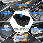2PCS Door Side Trash Can for 2019-2024 2025 Toyota RAV4 Accessories Trash Bin with Handle Silicone Garbage Can (Left & Right Side)