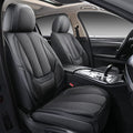 Coverado Front and Back Seat Covers 5 Pieces, Full Set Universal Seat Covers for Cars, Breathable Fabric&Leather Car Seat Pro