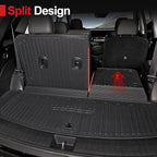 Cargo Mat for 2026 Hyundai Palisade 7/8 Seat (Only Gas), All Weather TPE Durable Cargo Liner with Backrest Mat and Lower Trunk Mat for Hyundai Palisade