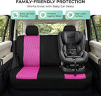 FH Group Automotive Rear Car Seat Covers for SUV, Trucks, Sedan and More - Universal Fit Rear Solid Bench Design Interior Acc