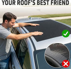 Non Slip Roof Mat - Soft Protector Mat and Car Roof Liner for All Vehicles - All Weather Grip for Roof Cargo Rack Scratch Protection (47 x 35 in)