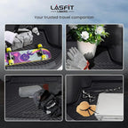 LASFIT Trunk Mat for Honda Civic Hatchback Sport 2017-2021, All Weather TPE Custom Fit Trunk Liner Trunk Tray Cargo Mat Cargo Liner Cargo Tray (Not for Sport Touring)