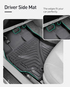 Car Floor Mats for Toyota Prius: 2004 2005 2006 2007 2008 2009 All Weather Accessories for Prius 2004-2009 Black Cargo Liner 4PCS Carpet Custom Fit for Toyota Prius 04-09 Automotive TPE Floormats