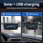 Tire Pressure Monitoring System, RV/Trailler TPMS with Solar Charging & Auto Calibration, M13 LCD Display tpms 4 sensors (0-87PSI)