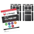 CATTONGUE GRIPS Non-Abrasive Grip Tape Strips - Heavy-Duty, Pre-Cut Anti-Slip Tape for Phones, Tablets, Crafting & More - Ind