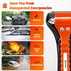 IPOW 4 Pack Car Window Breaker Seatbelt Cutter, Heavy Carbon Steel Glass Breaker Car Safety Hammer Emergency Escape Tool, Aut