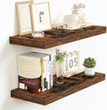 Vivelove Floating Shelves for Wall Mounted, 16 Inch Bathroom Shelves, Display Shelf for Living Room Kitchen Bedroom Office Fa