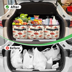 Reusable Grocery Bags Heavy Duty Shopping Bags Foldable Large Tote Bags with Long Handles & Hard Bottom