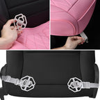 CAR PASS 2 Pack Leather Front Car Seat Covers, Bottom Seat Covers Full Wrapped with Storage Pocket, Anti-Slip Leather Seat Pr