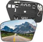Driver Side Mirror Replacement for Ford Fusion 2006-2012, for Lincoln MKZ 2007-2012 - Left Side Mirror Glass, Rear View Mirrors Glass with Power Heated & Blind Spot