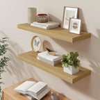 36"W x 9.3"D Floating Shelves for Wall, Wall Mounted Bathroom Shelves 2 Pack Deep Floating Shelf for Bedroom Kitchen Living R